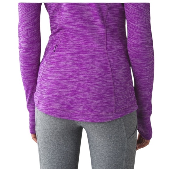 Lululemon Runderful Long Sleeve Heathered Tender Violet Sz 6 - Picture 7 of 16
